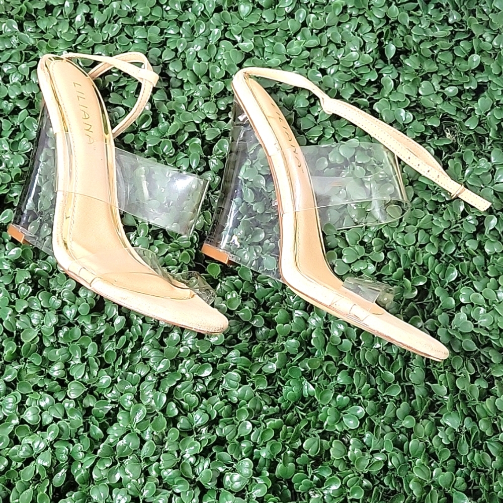liliana Clear wedges Nude